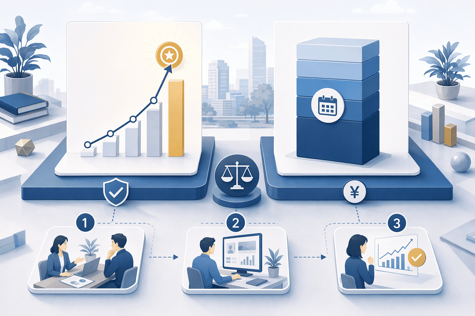 Illustration for: AIO対策サービスの費用相場と契約形態の比較